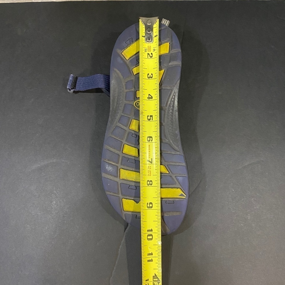 Chaco Z1 Eco Tread Unisex Sandals- Women's 9/Men's 8- Blue/Green/Yellow - Picture 13 of 15